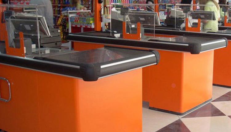 خرید و قیمت میز چک اوت فروشگاهی | تجهیزات فروشگاهی در گروه پرشین صنعت آسیا در کرج