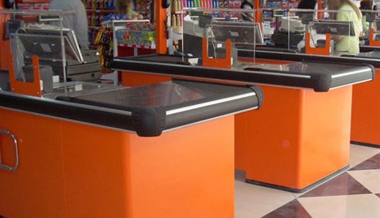 میز چک اوت فروشگاهی | قفسه فروشگاهی | خرید تجهیزات فروشگاهی پرشین صنعت آسیا در کرج
